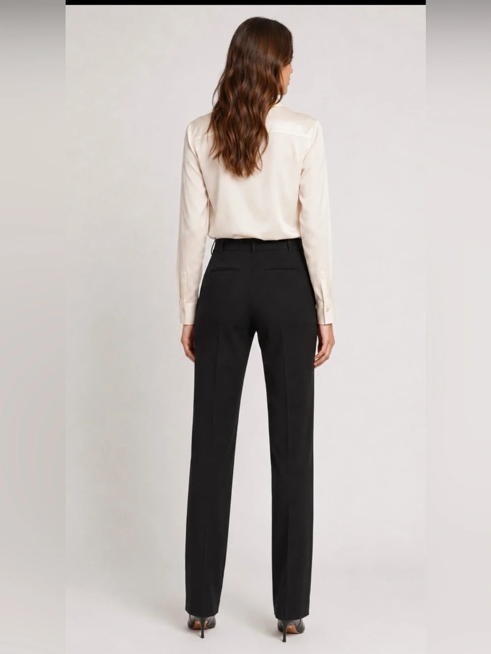 Theory Women’s Size 4 Black Tailored Straight Leg Dress Pants 33” Inseam